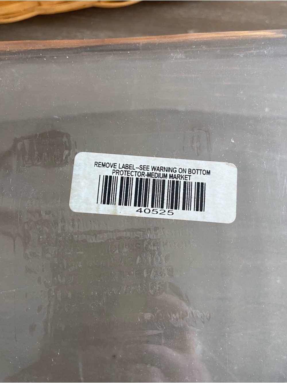 Longaberger Medium Market Basket w/ Protector Insert - Picture 9 of 11